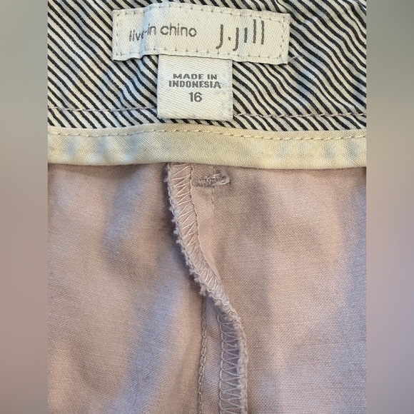 J. Jill Women's Light Pink Pants Live-In Chino Size 16 - Picture 3 of 6
